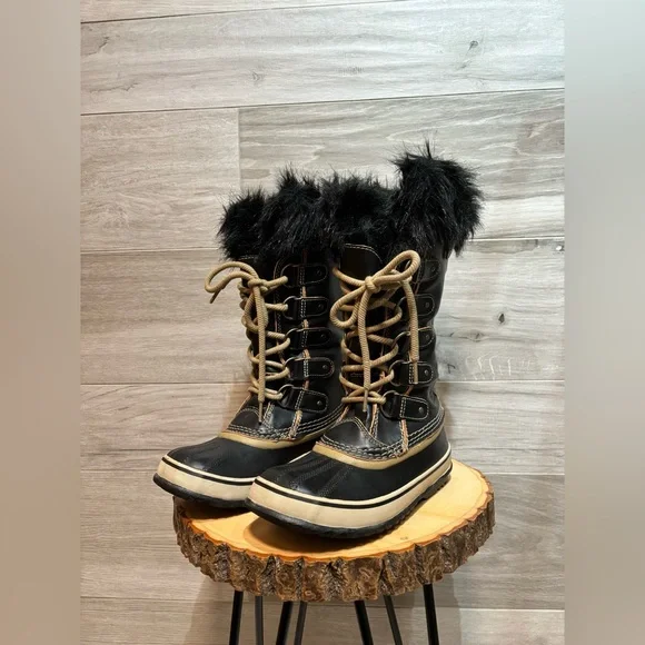 Sorel Joan of Arctic Limited edition Winter Boots leopard print size 6 - Picture 2 of 8